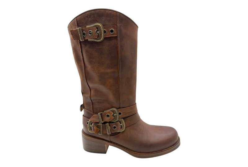 BOTA MOTERA HEBILLAS