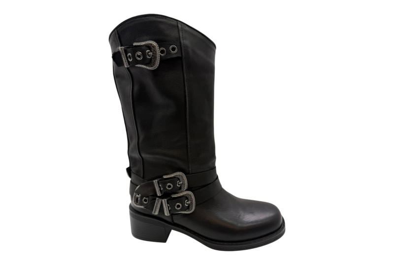 BOTA MOTERA HEBILLAS